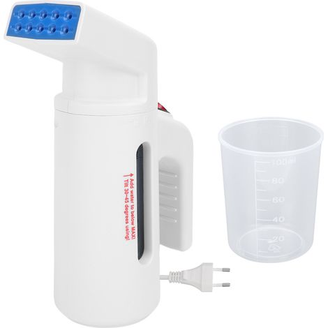 Fer à repasser vapeur portable 700 W pour vêtements, défroisseur de tissus, réservoir d'eau de 150 ml, chauffe rapide, prise UE 220 V, blanc (1/5)