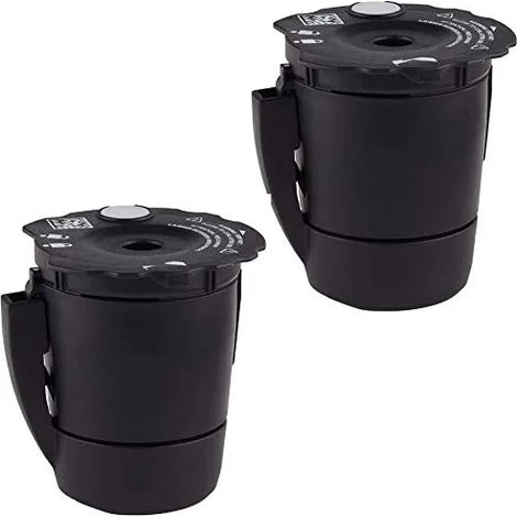 Filtre à café réutilisable compatible avec Keurig My K-Cup 1.0&2.0 toutes les cafetières Keurig Home (noir, lot de 2) (1/5)