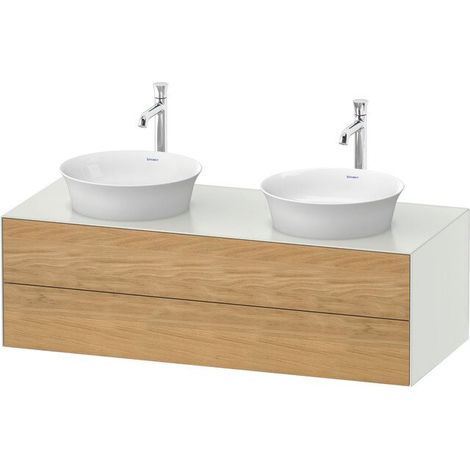 DURAVIT WT4988BH5360010 WTU White Tulip suspendu, 2 tiroirs, côtés droits et gauches