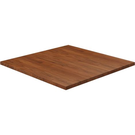 Dessus de table Plateau De Table Plan de travail carré Marron foncé80x80x2,5cm Bois chêne traité BZTHBS263380 (1/4)