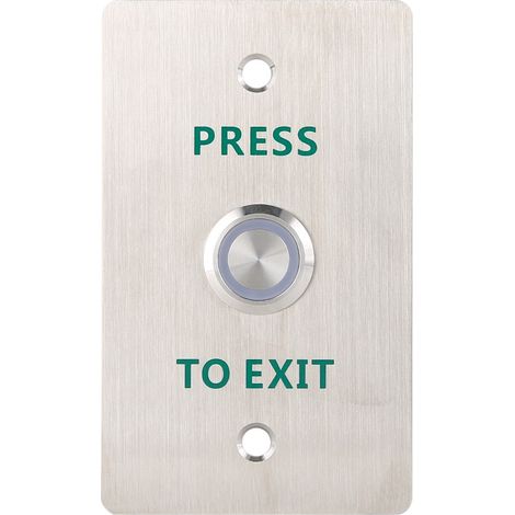 Bouton d'ouverture de porte métallique DC1224V, interrupteur de sortie, LED pour contrôle d'accès