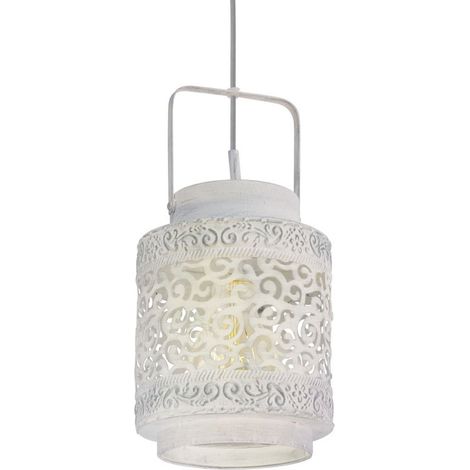 Lampe à suspension Vintage Round blanc antique - 49205 (1/3)