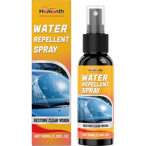 Wasserfestes Glasspray für Autoscheiben: Reinigt und pflegt, sorgt für strahlenden Glanz und klare Sicht – 100 ml -- BIEMMEDUE (1/5)