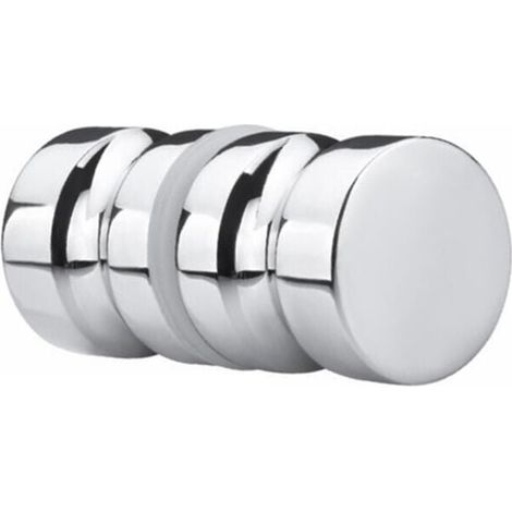 Poignée de porte de douche ronde en aluminium, pour porte vitrée et porte coulissante de salle de bain (1/5)