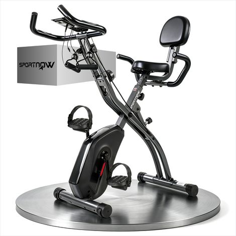 Vélo d'appartement Vélo d'appartement pliable 3-en-1 avec bandes (1/5)