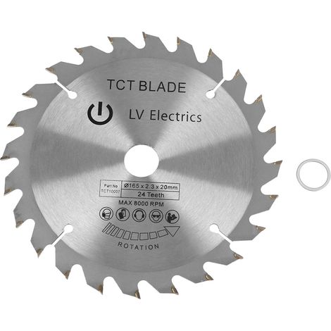 Lame de scie, diamètre d'alésage 20 mm disque de coupe en bois en carbure cémenté résistance à l'abrasion durable pour scies à main électriques machines à marbre