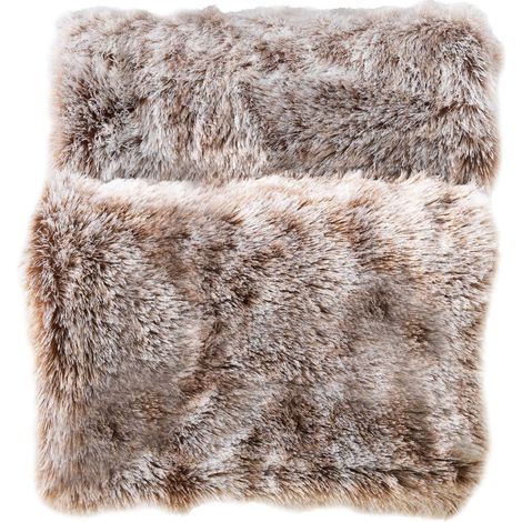 Weiche Decke aus Kunstfell, BEIGE