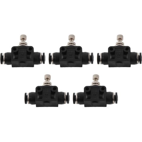 Stück pneumatische Drosselventile, robustes PVC, druckbeständige Anschlusszubehörteile, 4 mm