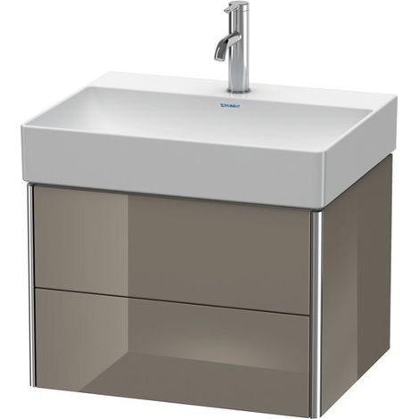 XSQUARE mobile lavabo 397x584x460mm flanella grigio lucido (1/3)