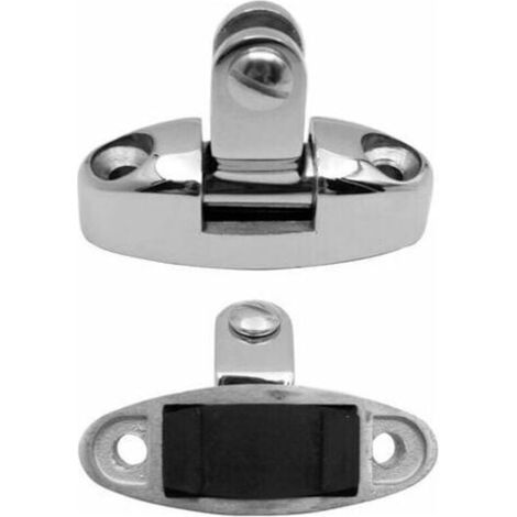 2 Pcs Bateau Top Bimini Charnière De Pont Pivotant Montage Latéral En Acier Inoxydable 316 Avec Tampon En Caoutchouc