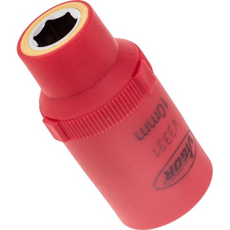 Douille VDE ∙ V3331 ∙ Carré creux 1/2 pouce (12,5 mm) ∙ Profil à 6 pans extérieurs ∙ Taille 10 mm (1/2)