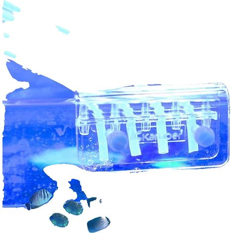 Schlauchhalter, PC-Kunststoff, 72mm x 39,5mm, 5 Pumpenrohranschlüsse, 4 Öffnungen, 3,4mm Schlitzdurchmesser (1/5)