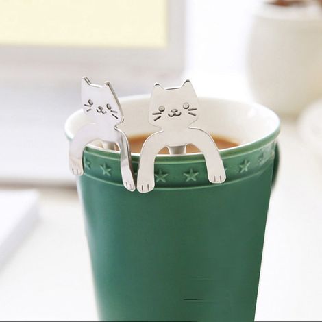 Cuillère À Café Longue - Acier Inoxydable - Pour Thé Café Miel Soupe - 11,8 cm - Argent - 1 Pièce (1/5)