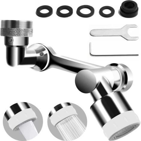 Faucet with Spray Filter, 1080° Rotatable Faucet Nozzle, Rotatable Splash-Proof Faucet Extension, Robin[x1304] (1/4)