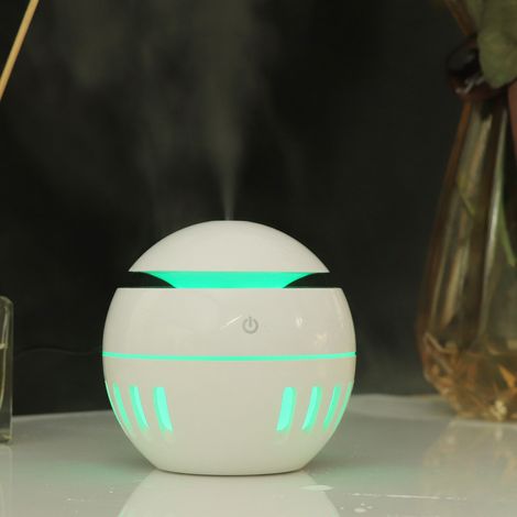 Humidificateur USB UFO Nouveau diffuseur d'arôme creux Humidificateur Home Office Petits appareils Diffuseur d'arôme d'huile essentielle de champignon 100x98mm Blanc