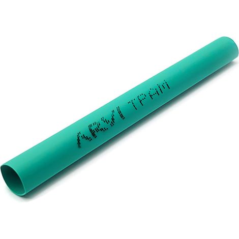 Gaine Thermorétractable - 50/25mm - Vert - Longueur 1m - Restreint 2:1 - Paroi Fine - Arvi Tpam-50.0-ve (1/2)