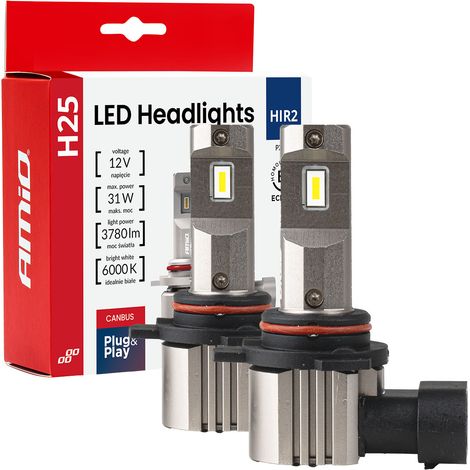 LED-Autolampen Serie H25 CAN-Bus HIR2 9012 12V 31W amio-04716 (1/5)