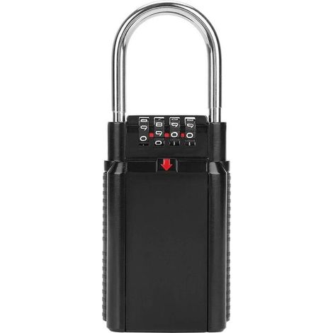 Combinaison Lock Box-Portable Combination Lock Box Key Safe pour Les clés d'atelier de Gymnase de Bureau de Maison(Noir) (1/3)