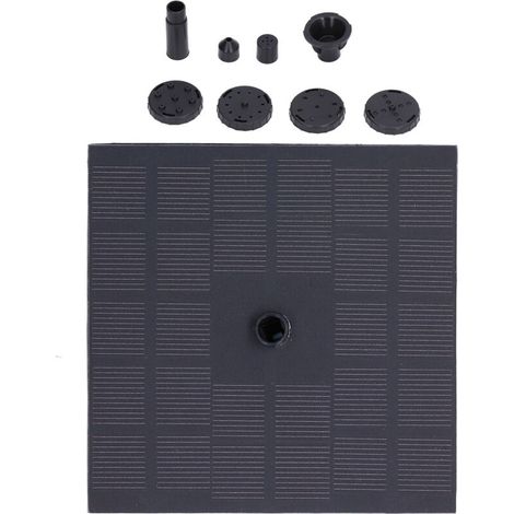 Solar Water Pump Monocrystalline Silicon Square Floating Outdoor Waterscape Fountain 7V 1.4W (1/5)