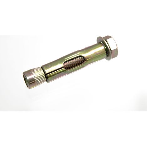 1 manchon d'ancrage M12 x 75 mm en acier 8.8 YZP – Robuste et résistant à la corrosion