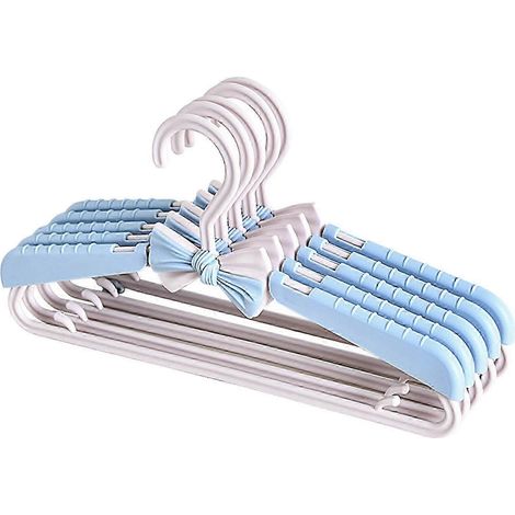 Cintre réglable pour enfant, cintre rétractable, étendoir à vêtements pour robes-Blue