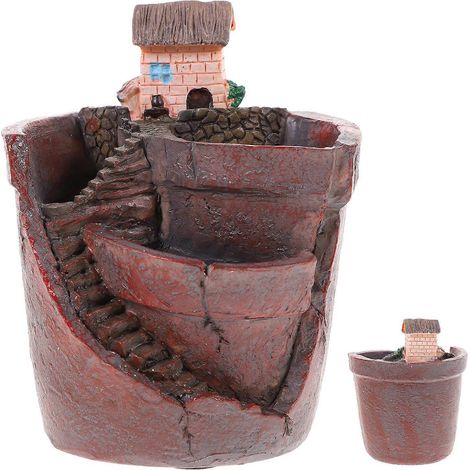 Pot de fleurs, panier à fleurs succulentes compatible avec la décoration, 1 petit pot de fleurs d'intérieur (1/5)