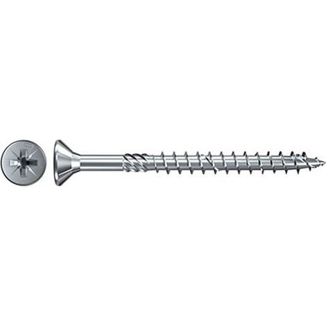 Boîte de 1000 Vis à tête fraisée surface galvanisée TG PZ 4 x 40 mm Bleu