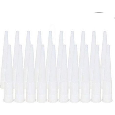 20 Pièces Cartouche Douilles Silicone Douilles embouts de Remplacement en Silicone Pointes Cartouche Cartouche Buses Buses(Diamètre intérieur de l'interface : 15 mm) (1/5)