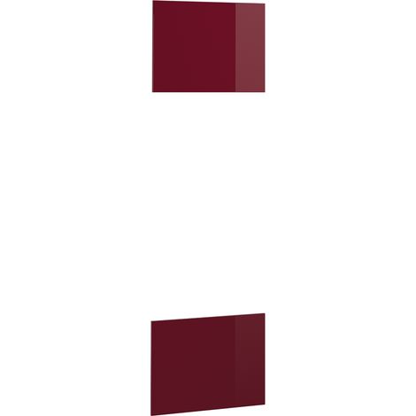 Frontale cucina R-Line, Rosso lucido, 59.6 x 76.6 cm frontale del mobile per mobile da incasso microonde, Vicco (1/5)