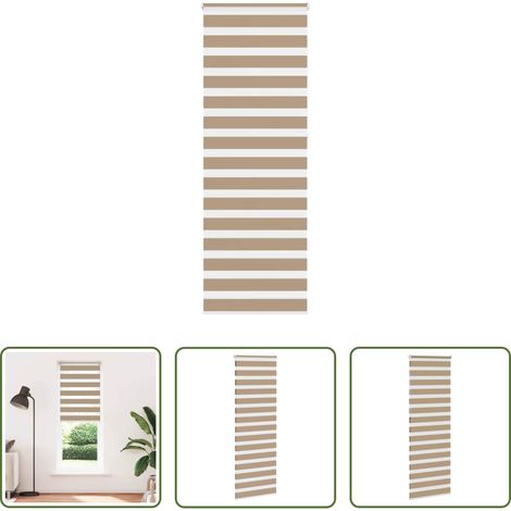 vidaXL Sandbraun -  Doppelrollo Sandbraun 70x230 cm Stoffbreite 65,9 cm Polyester (1/5)