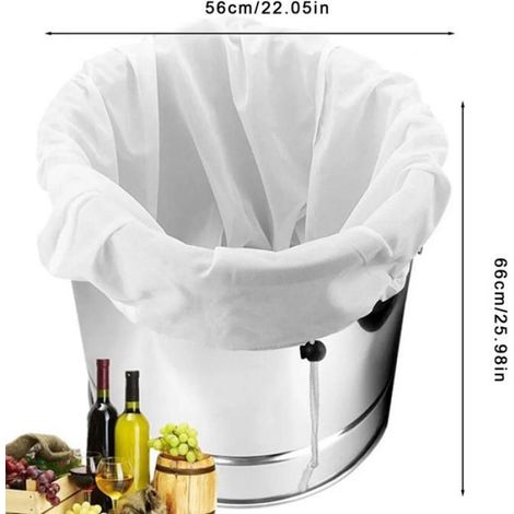 Sac filtrant boisson noix,maille fine lavable+cordon serrage,réutilisable bière vin confiture (1/5)