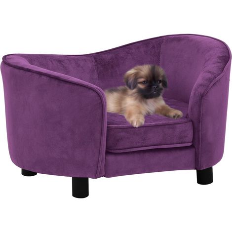 Canapé pour chien,Lit pour chien,Corbeille Chien Bordeaux 69x49x40 cm Peluche DGBDF355239 (1/5)