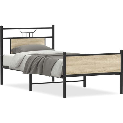 Maison Exclusive - Estructura de cama sin colchón madera roble So