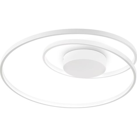 Ideal Lux OZ Dimmbare Swirl Integriertes LED Halbbündiges Licht Weiß, 3000K (1/2)