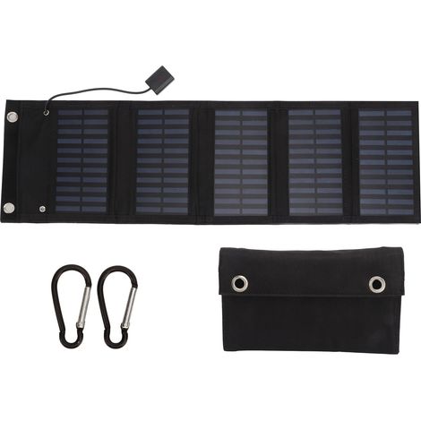 Sac pliable pour panneau solaire monocristallin en silicium 5,5 V 25 W, idéal pour ordinateurs portables, batteries de voiture, chariots, autocars et navires. (1/5)