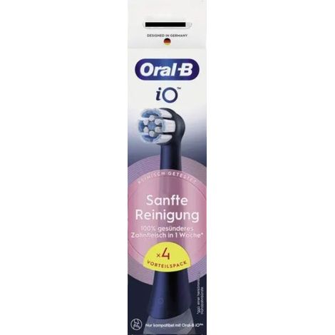 Oral-B Aufsteckbürsten Oral-B iO Sanfte Reinigung 4 Stück schwarz