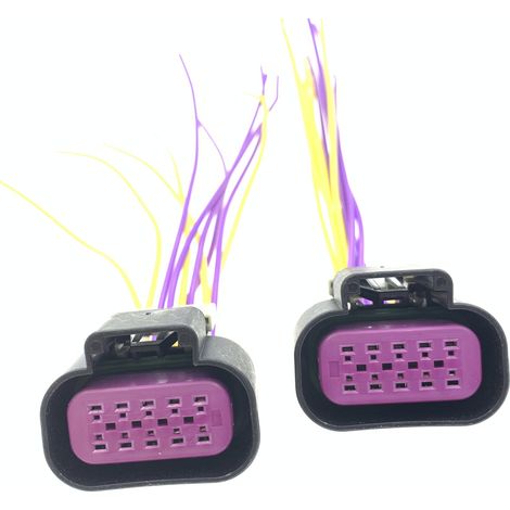 Applicable aux modèles Buick LaCrosse 2013-2015, Excelle, Encore et Trax : connecteur et prise du faisceau de câblage du bloc optique de phare. (1/5)