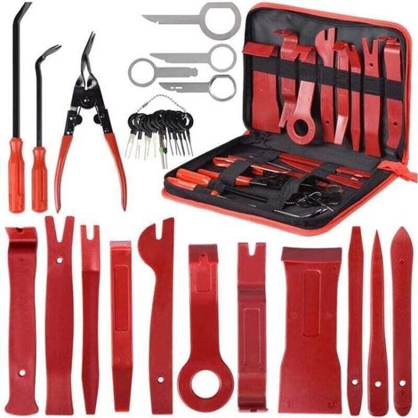 30 pièces outils de garniture outils démontage Installation panneau intérieur outils de garniture autoradio porte panneau garniture Kit Auto avec sacAuto et Moto ›Outils et dépannage› Outils à ma (1/4)