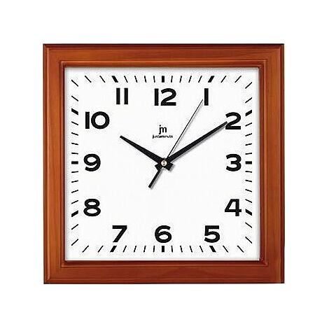 Lowell 21038C Design Orologio da Parete legno di ciliegio movimento al quarzo 30x30 cm colore Marrone