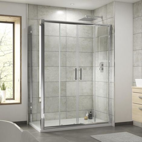 1700x800mm Sliding Shower Door Side Panel Framed Enclosure 6mm Glass Bathroom (1/5)