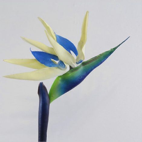 Décoration de mariage Strelitzia Reginae Oiseau de Paradis Plante artificielle Fleur artificielleblanc (1/5)