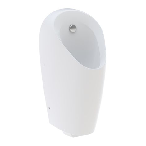 Urinoir GE Selva, avec commande intégrée, alimentation par batterie à l'arrière, blanc (1/3)