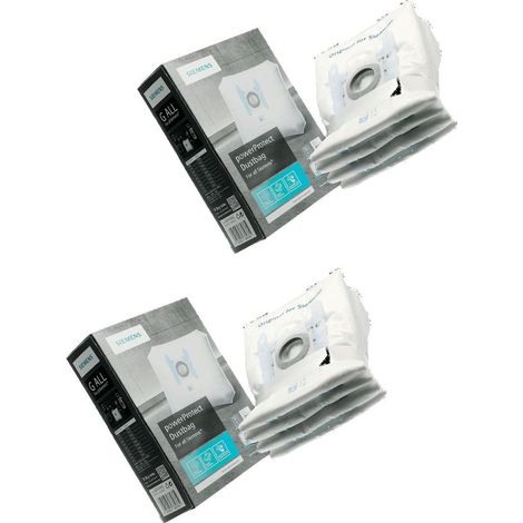 Lots de 2 boîtes de 4 sacs d'origine (17003049) Aspirateur CONSTRUCTA, SIEMENS
