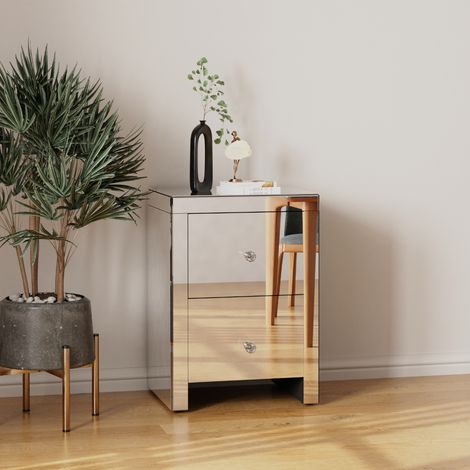 Hollywood Mirror Large Bedside Table