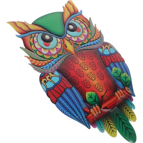 Décoration Murale Forme De Hibou Métal Sculpture Murale Pour Chambre à Coucher Et Salon (1/5)