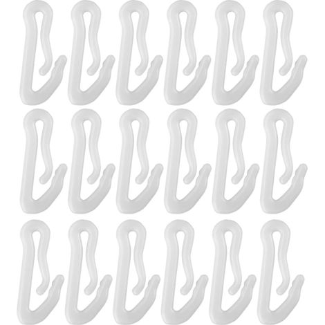 CCYKXA 100 pièces Crochets Plastiques pour Film de Serre Clips Fixation Robustes pour Toile Ombrage Jardin Crochets Suspension Résistants Aux Intempéries Installation Rapide et Réglage