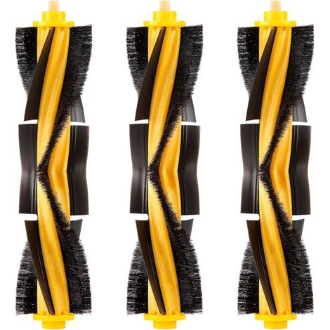 3 Pièces Brosses à Rouleaux Compatibles avec Robots Aspirateurs Ecovacs Deebot Ozmo T8 T9 T5 N5 N7 N8 Pro DX55 DX93 DJ65 (1/4)