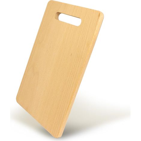 Fackelmann Tagliere per preparare e servire in tavola, con foro per il trasporto e la sistemazione, materiale in legno di faggio di alta qualità, dimensione 23x15x1 cm, Linea Legno (1/5)
