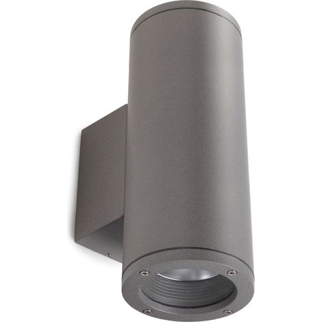 Aplique de pared SETH redondo doble emisión E27 2x75 W IP65 Antracita (1/3)
