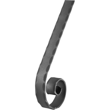 Corrimano pieno martellato - Altezza 180mm Larghezza 40mm spessore 80mm - Ferro battuto - Saldatura